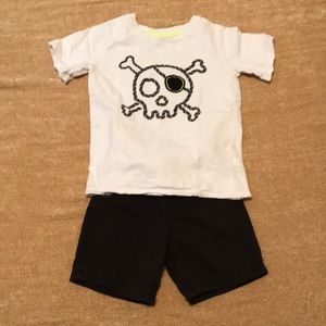 18 Month Pirate Shorts Outfit...Arrrr.....